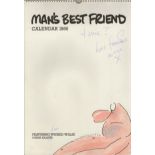 Calendar 1986-Man's Best Friend-Featuring Wicked Willie-Gary Jolliffe-measurement 42cm x 30cm-signed