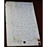 Norwich 1848 - Handwritten and Writers signed Notice to William Wilde, City of Norwich etc., from