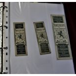 Book Mark Collection in an album (Slip in) a very fine clean lot - mostly Insurance Society issues-