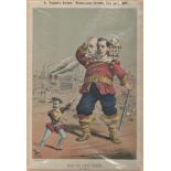 St. Stephen's Review 1884 Presentation Cartoon 'Jack The Giant Killer' by Tom Merry, 26th April 1884