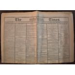 The Times-Wed May 18th 1910 - Deaths & personal Columns, good condition