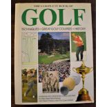 Golf Book-The Complete Book of Golf'-Techniques-Great Golf-Courses-History-coloured photos + black