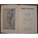 Book-Traps and Trapping - 2nd edition- by Henry Lane Ltd-with price list-very good