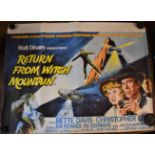 Film Poster 'Return from Witch Mountain' starring Bette Davis & Christopher Lee, measures 100cm x