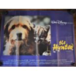 Film Poster-Walt Disney 'The Hunted' measures 100cm x 76cm, fold down middle of poster, good
