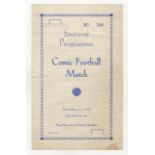 Football Programmes 1939-(Dec 2nd) Comic football match-printed Oldhams Waterford Skirts and