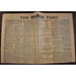 The Times - November 2nd 1954, measures 60cm x 43cm