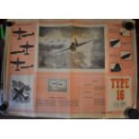 Air Diagrams - Poster-Supplied by the Ministry of Supplies including (Type 16), (Yak 9P), (Type 27),