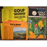 Golf-Golf Map 1970's- Bartholomew Sport Series-interesting lot-+ (6) golf in Britain Booklets + (