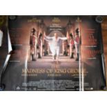 Film Poster 'The Madness of King George' starring Helen Mirren, Ian Holme & Nigel Hawthorne.