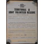Territorial & Army Volunteer Reserve Poster (Original) 1983 - 6th Battalion, Royal Anglian