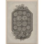 Antique Prints (Mounted); Coins of the Commonwealth' black and white, suit coin 'Office!' Measures