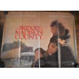 Film Poster 'The Bridges of Madison County' Starring Meryl Streep & Clint Eastwood. Measurements