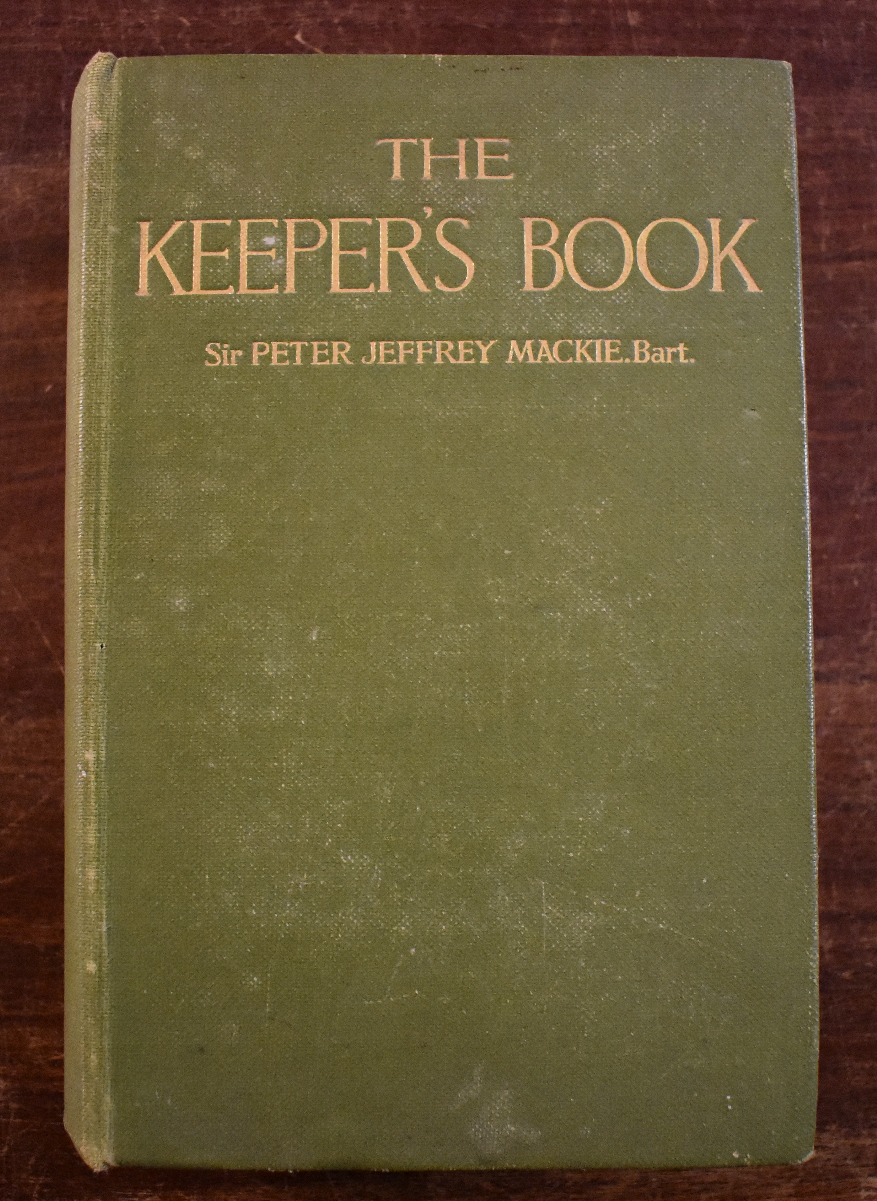 Book-The Keepers-by Peter Jeffrey Mackie-Bart-Fair condition