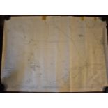 Ordnance Survey Map - Northern Division Walsingham R.D. Revision of 1939, measures 103cm x 73cm,