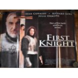 Film Poster 'First Knight' starring Sean Connery & Richard Gere, double sided poster-measurements