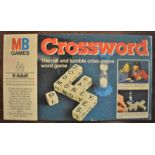 Game-(MB Games)-'Crossword'-The Roll + Tumble Criss-cross word game-1 or more players(8-adults)-