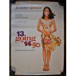 Film Poster-'13 Going on 30' starring Jennifer Gardner, released April 23rd 2004 USA. Measurements