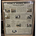 Epitome of Universal History-Nineteenth period-framed fine educational (1828) print-measures 48cm