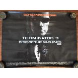 Film Poster 'Terminator 3' Starring Arnold Schwarzenegger. Release date Aug 1st 2003, measurements