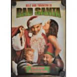 Film Poster 'Bad Santa' Starring Billy Bob Thornton, released date Nov 26th 2003 USA. Measurements