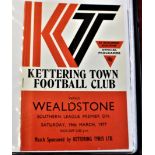 Wealdstone FC Programmes-1976-77 - A collection with League and Cup, Home (21) Away (12)-Bedford,