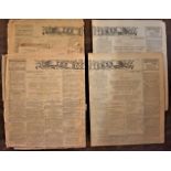 The Scotsman (4), (1) Wednesday March 19th 1919, (3) Thursday May 1st 1924 measurements 60cm x 43cm.
