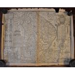 Antique Maps of Lincolnshire (2), measures 31cm x 25cm with index, the second measures 53cm x
