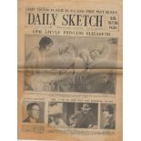 Daily Sketch-'Our Little Princess 'Elizabeth-Saturday May 22nd 1926-measurements 40cm x 30cm-
