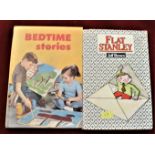 Storybooks for children; Flat Stanley by Jeff Brown 1980 paperback (some pics coloured in crayon)