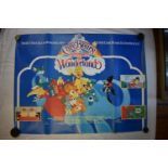 Film-'Care Bears-Adventure in Wonderland'-measurements 100cm x 76cm-creased down middle other wise
