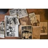 Photo's early black and white portrait photo's 1930's/1950's good condition for age (11) photo's