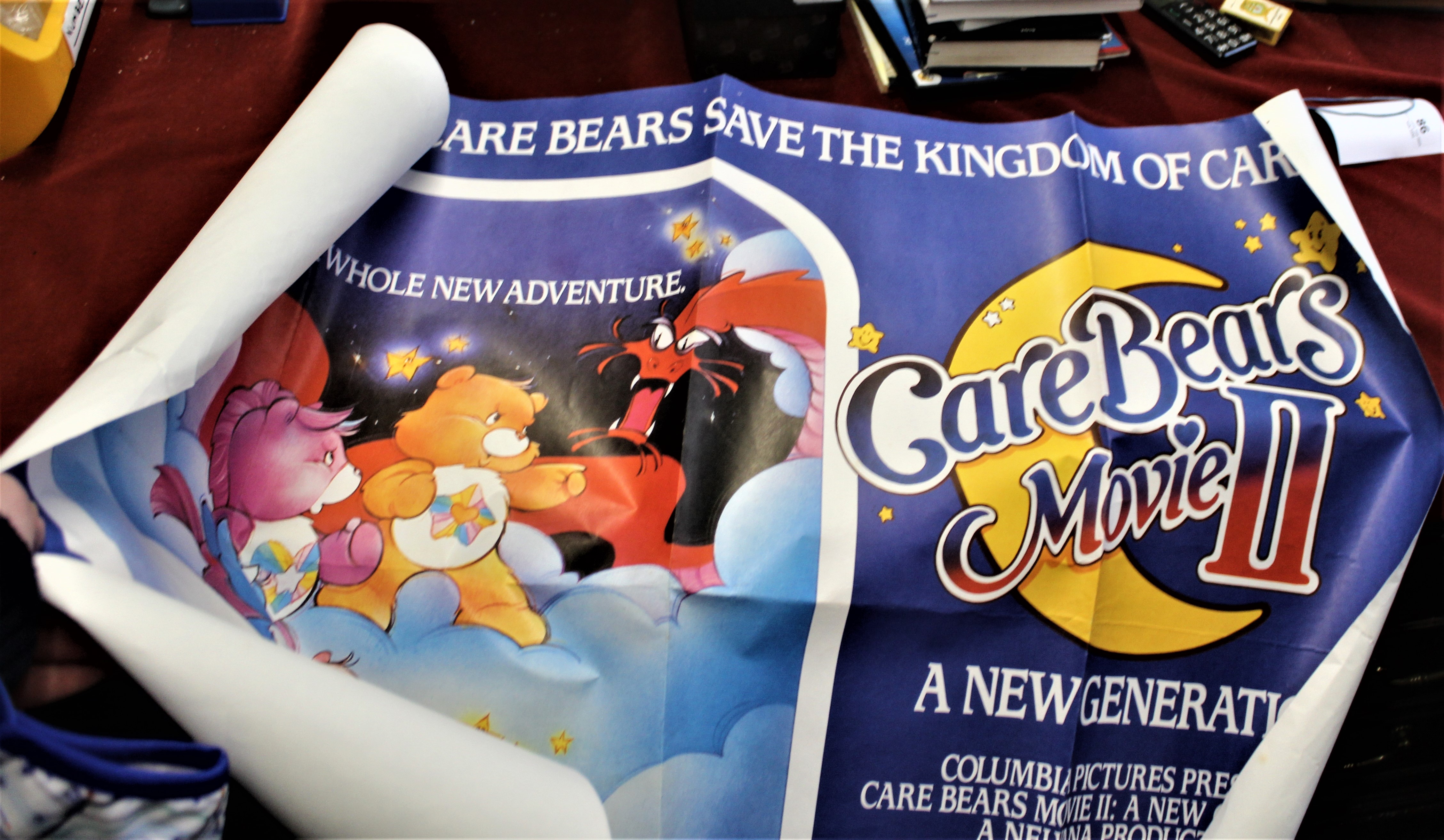 Film-'Care Bears Movie II'-measurements 100cm x 76cm-creased down middle of poster otherwise very