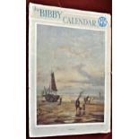 1939 The Bibby Calendar some cover faults (Restorable) some very fine advertisements-postal