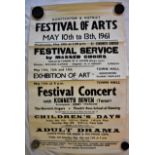 Posters Festival of Arts-Hunstanton + District's (6) posters 1961-1966-(4) 1967-black and white-