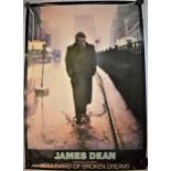 Poster-'James |Dean'-Boulevard of Dream's'-measurements 120cm x 84cm-slight water damage on