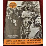 Magazine-Royalty-Weekly Illustrated The King V1 and Queen in Glasgow-May 14th 1948-Hitler in Rome-