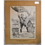 Pictures - 'The Capture of Windsor Castle' Punch 1911, by The Boy Scouts July 4th-black and white