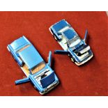 Corgi'-Rolls Royce Silver Shadow all doors open blue-Mercedes Benz 350 SL doors and bonnet open