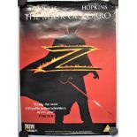 Film Lobby Poster - 'The Mask Of Zorro' starring Anthony Hopkins & Antonio Banderas. Measures 59cm x