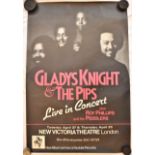 Poster-Concert-Gladys Knight and the Pips-Live in Concert-measurements 76cm x 50cm-excellent