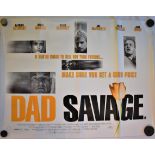 Film Poster - 'Dad Savage' Starring Joe McFadden & Patrick Stewart, a double sided poster.