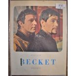 Film Programme-'Becket'-1964 starring Richard Burton-Peter O'Toole-colour photographes very good