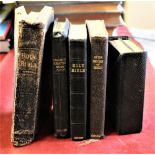 Miniature Bibles etc., a batch of five dated 1905-1948
