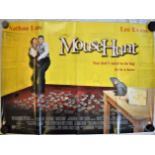 Film Poster - 'Mouse Hunt' starring Lee Evans & Nathan lane, double sided. Measurements 100cm x