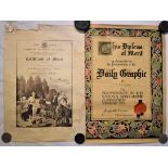 Diploma of Merit + Certificate of Merit-Awarded to Margaret Smyth-measurements 49cm x 37cm-47cm x