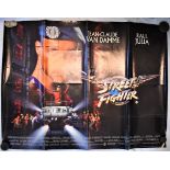 Film-'Street Fighter'-starring Jean Claude Van Damme-measurements 00cm x 76cm-creased down poster-