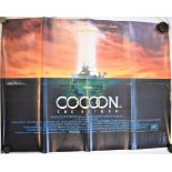 Film Poster - 'Cocoon - The Return' starring Courtenay Cox & Jessica Tandy. Measurements 100cm x