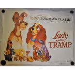 Film-'Lady and the Tramp'-Measurements 100cm x 76cm-excellent condition