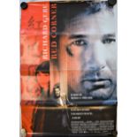 Film Poster - 'Red Corner' starring Richard Gere, double sided poster, measures 100cm x 76cm, fold